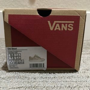 Old Skool Vans (Vintage) floral/marshmal 7.5